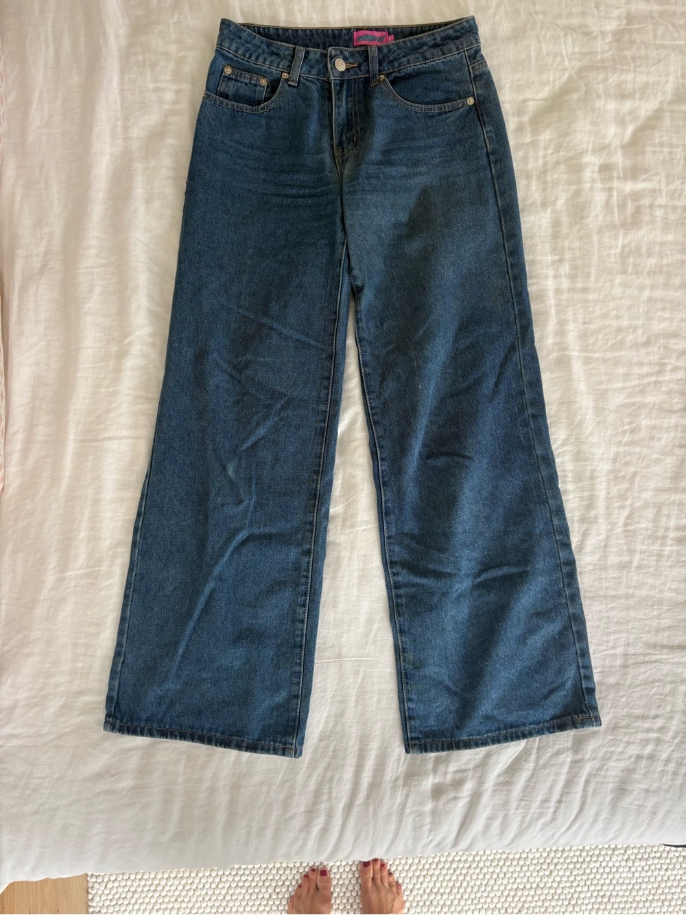 Edikted women’s Blue Bootcut Jeans